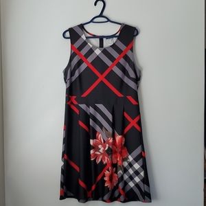 Black and flower dress